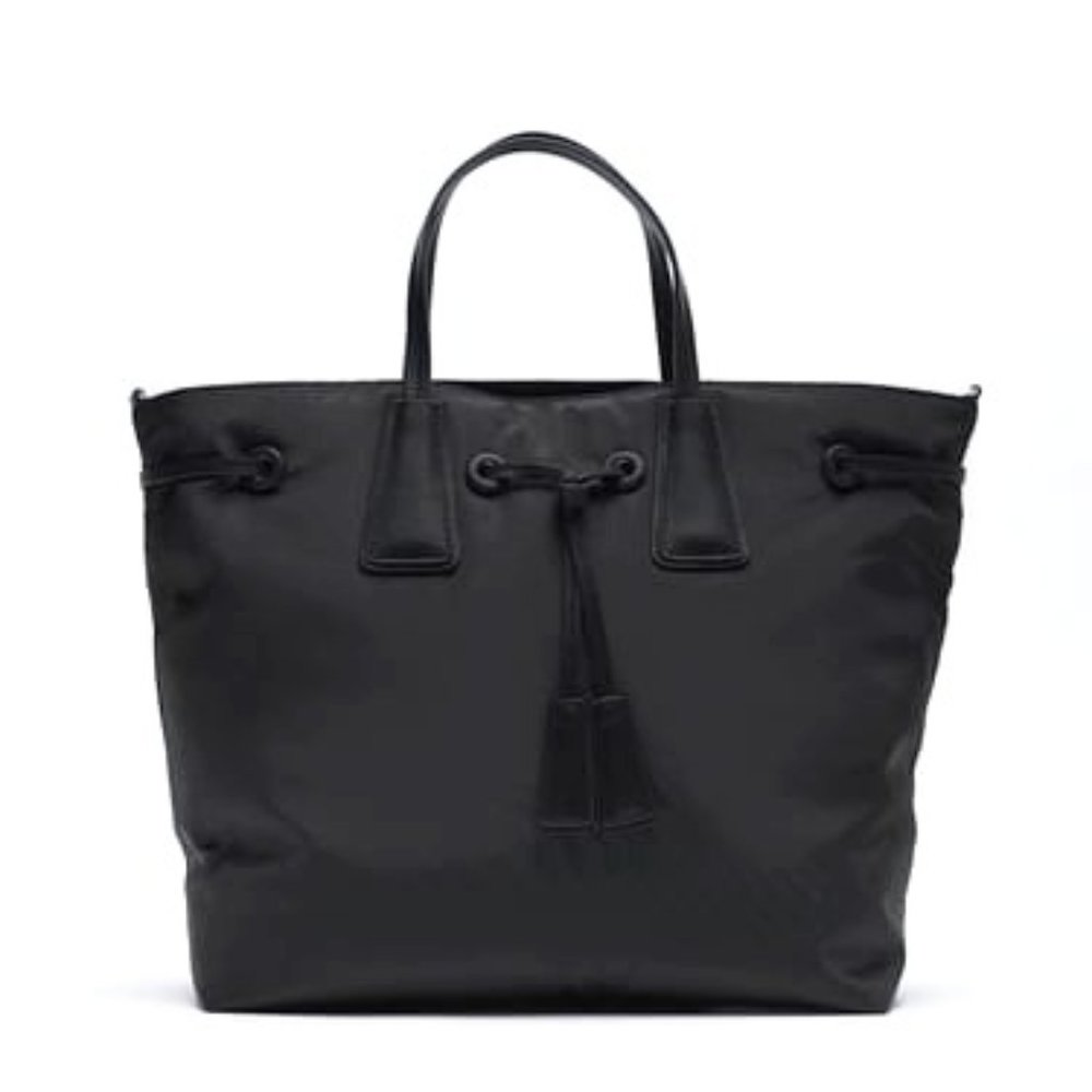 ZARA Nylon Tote Bag with Removable Strap